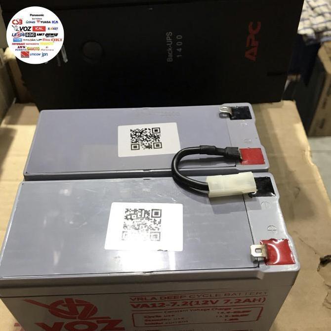 Aki baterai kering Ups Apc BX1400UMS BX1400U-MS Battery Compatible RBC