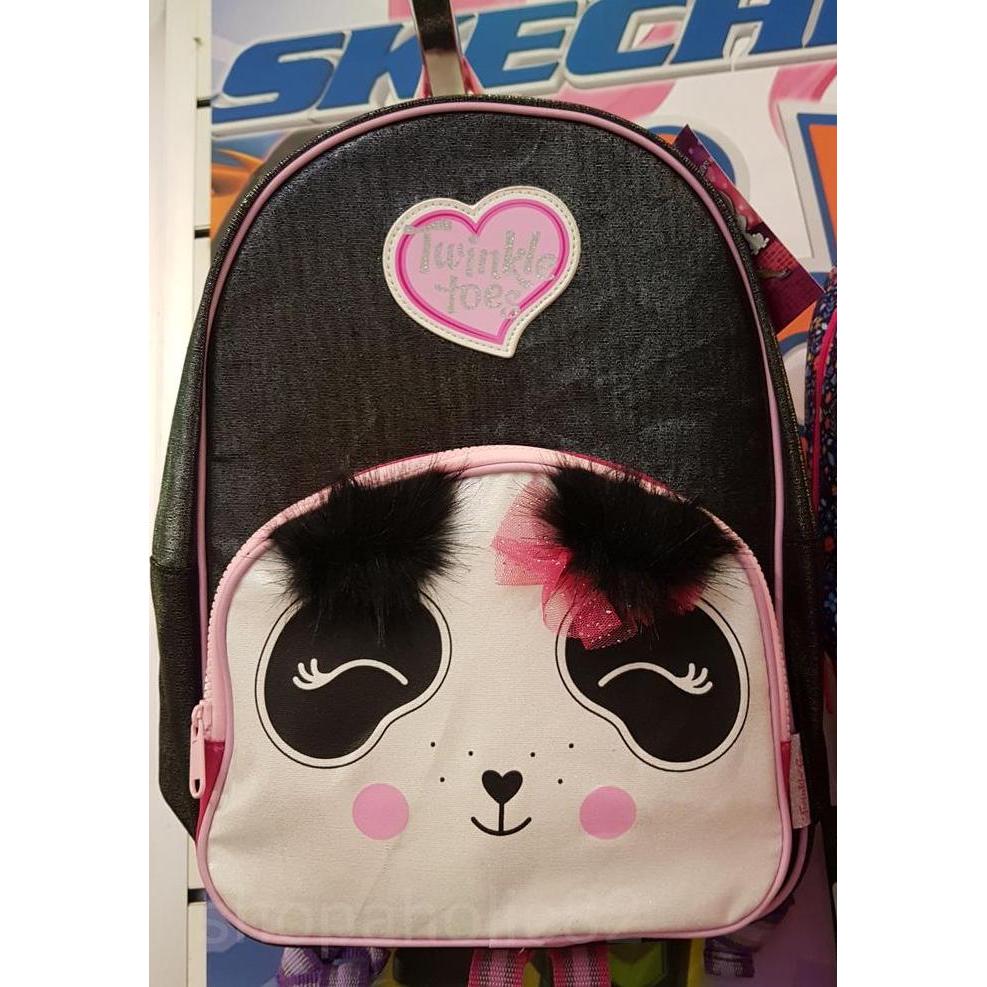 NEW TAS RANSEL BACKPACK SKECHERS ORIGINAL PANDA BLACK ORI