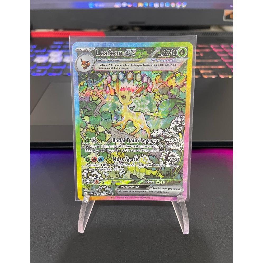Discount Pokemon Tcg Indonesia Sv8A Leafeon Ex 200/187 Sar