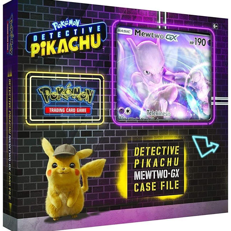 Pokemon Tcg: Detective Pikachu Mewtwo-Gx Case File + 6 Booster Pack + A Foil Promo Gx Card