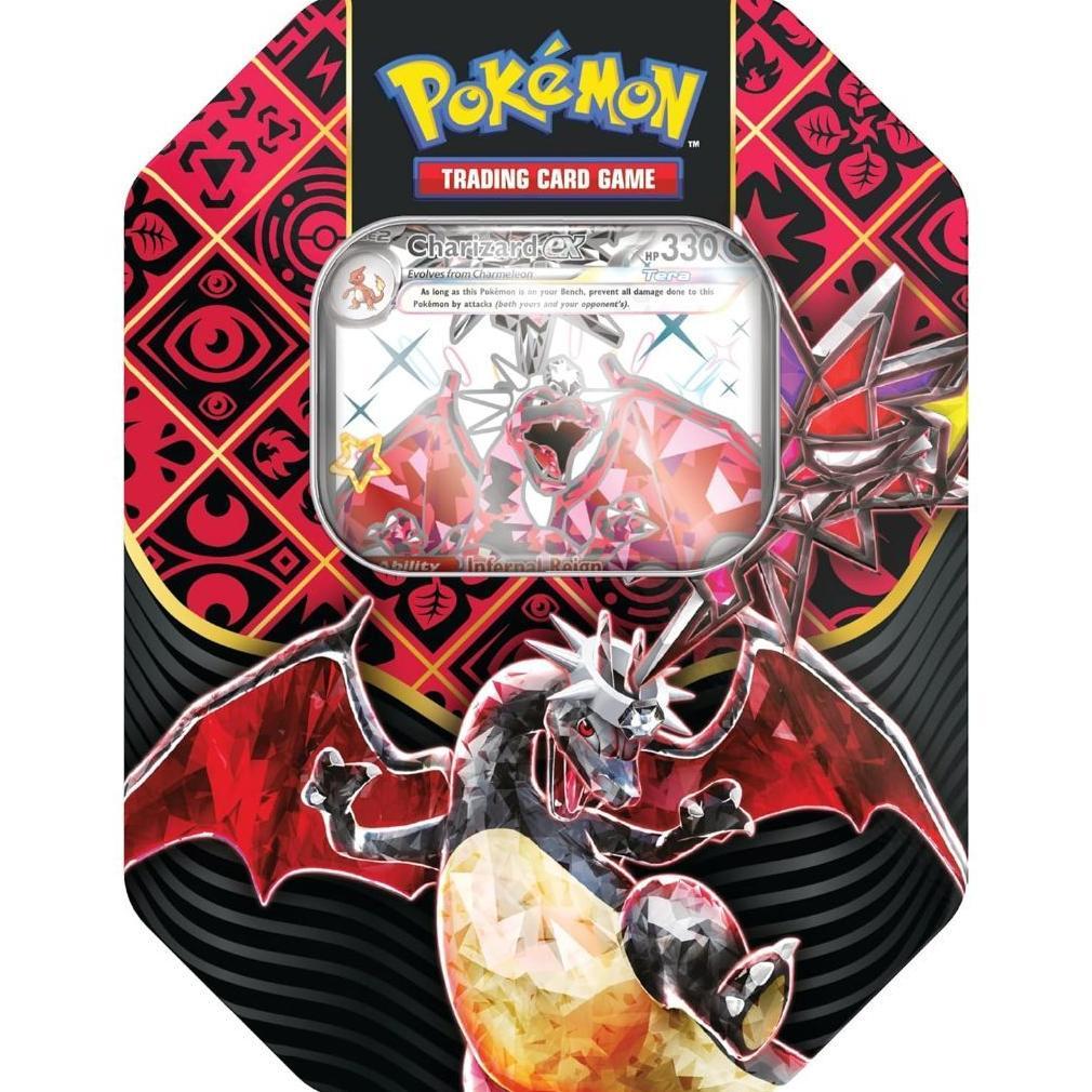 Pokemon Tcg: Scarlet And Violet: Paldean Fates: Tin - Shiny Charizard