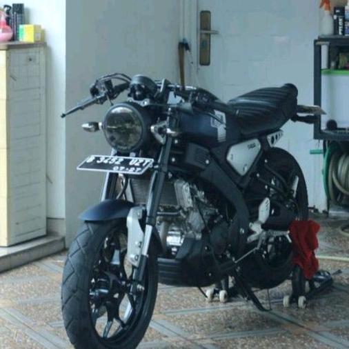 stang caferacer xsr 155 hitam