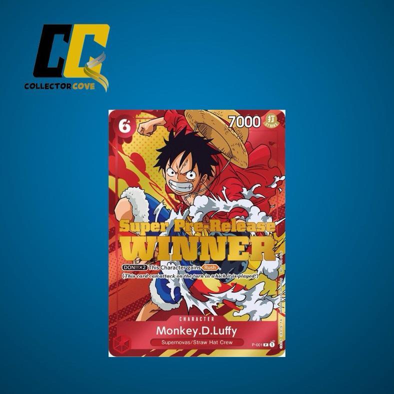 Buy One Get One One Piece Limited Edition Monkey D Luffy 1St Super Pre-Release Winner Trading