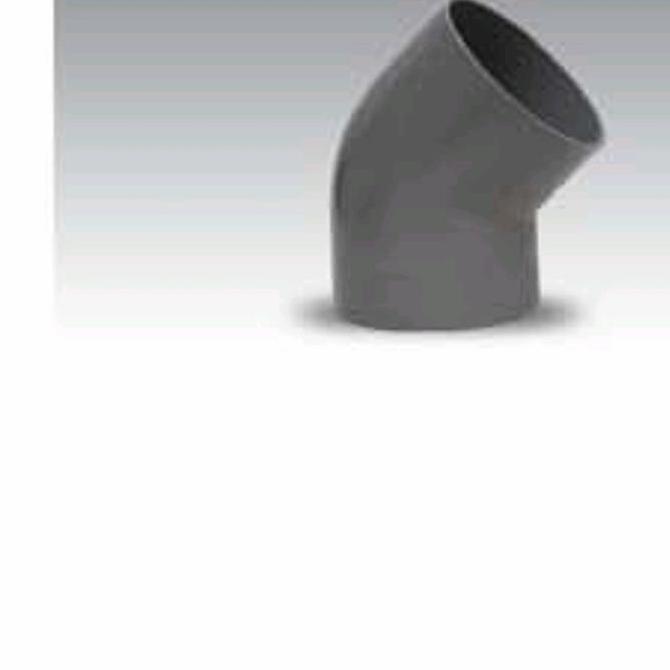 Ellbow pvc 5"inch 45Aw Rucika -knee paralon