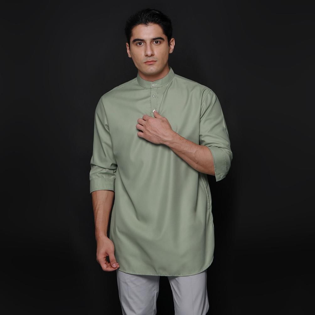 DISKON Casella Baju Koko Kurta Lengan | Casella Kurta Hamzah Solid Basic