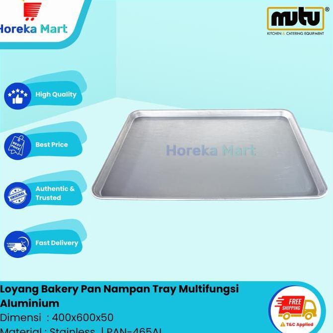 TERLARIS LOYANG FOOD PAN BAKERY ALUMUNIUM GN PAN KEDALAMAN 5CM MUTU PAN465AL