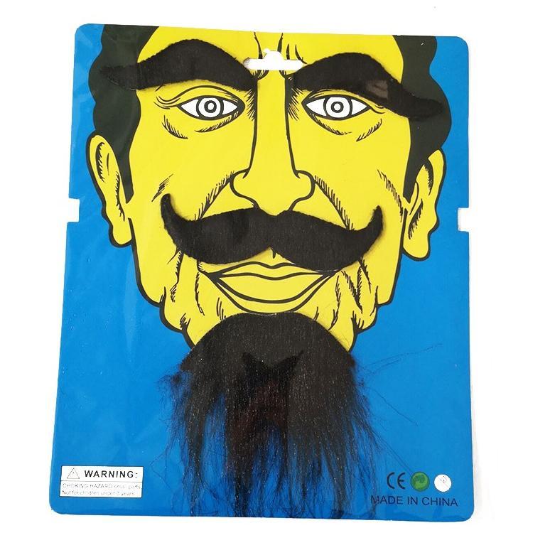 Daily Favorite Kmbg Set Kumis Jenggot Palsu Bangsawan Gentleman Mainan Prank Halloween Toys Cosplay 