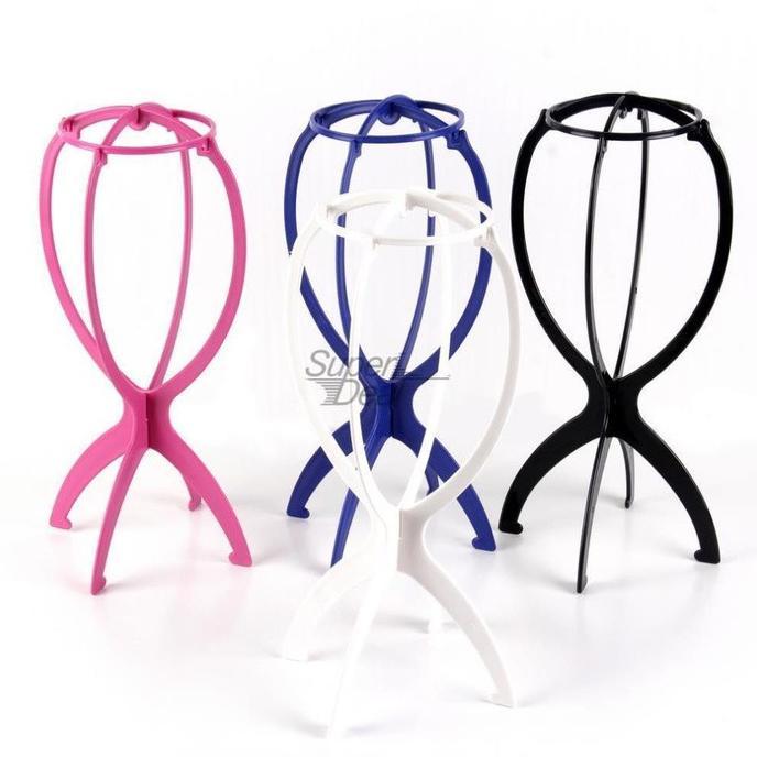 Top Choice Ws Gantungan Rambut Palsu Tempat Penyimpanan Wig Stand / Penyangga Wig Serbaguna