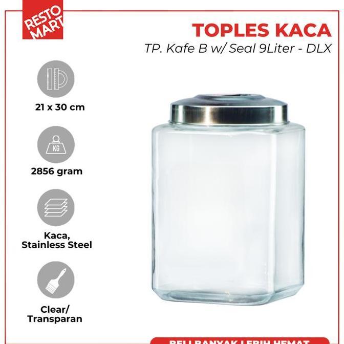 Toples Kafe B Seal DLX 9 Litter Kaca (1633124)