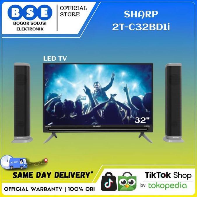Sharp LED TV 32 Inch Speaker Tower 2T-C32BD1i-TG IIOTO 32 Inch Digital