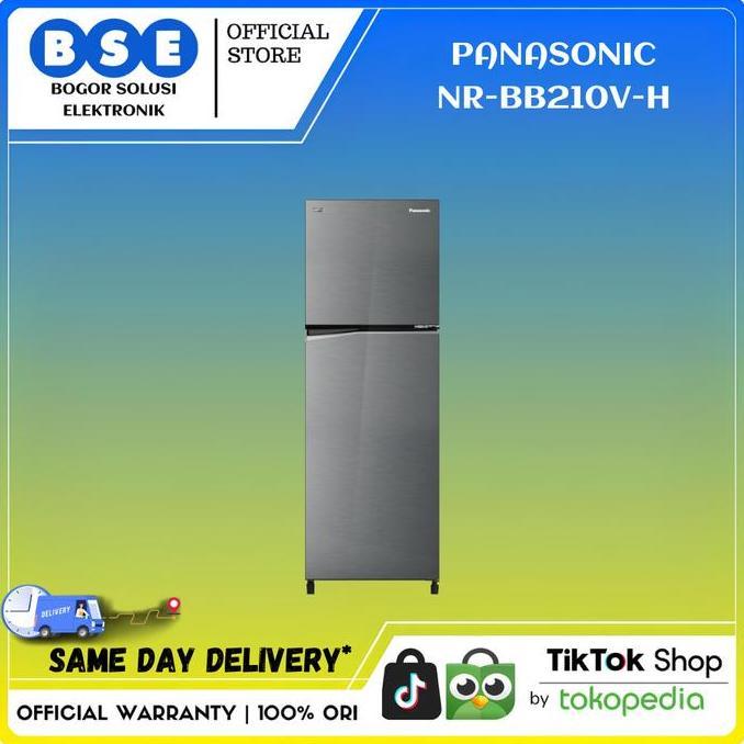 Kulkas 2 Pintu Inverter Econavi Panasonic NRBB210VH 210l NR BB210V H
