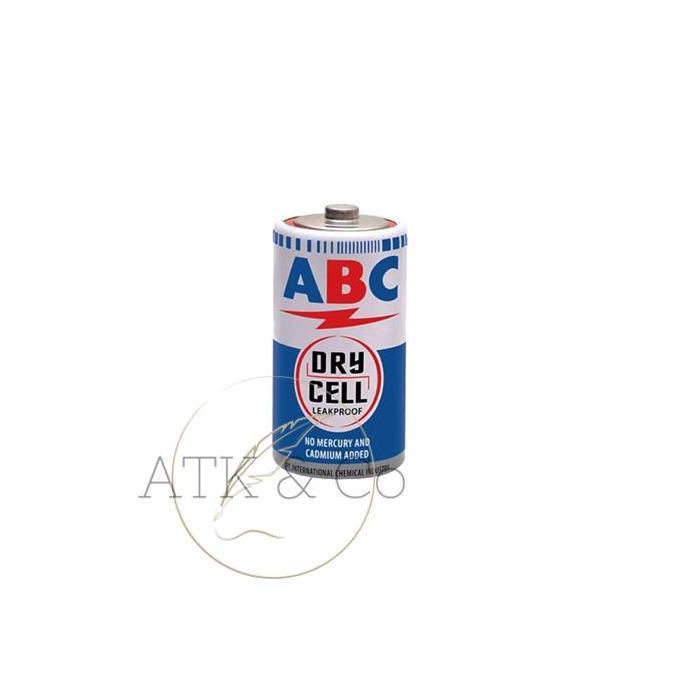 Batu Baterai Batere ABC Biru Sedang Dry Cell R14 C 1 Buah Battery Batre Satuan