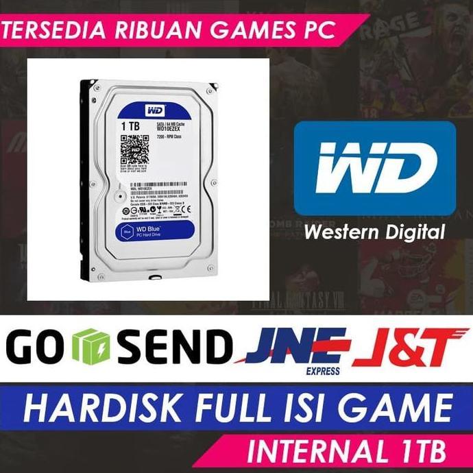HARDISK INTERNAL WDC 1TB FULL ISI GAME PC / MOVIE / ANIME