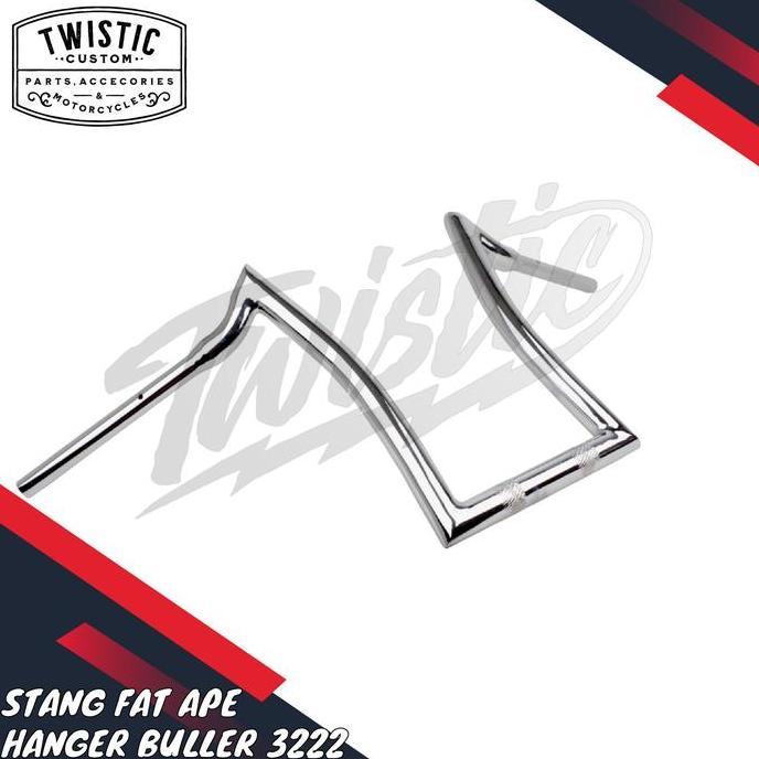 Stang Fat Ape Hanger Buller Tinggi PnP Motor SM V16 / V16 Plus Custom Bobber Chicano