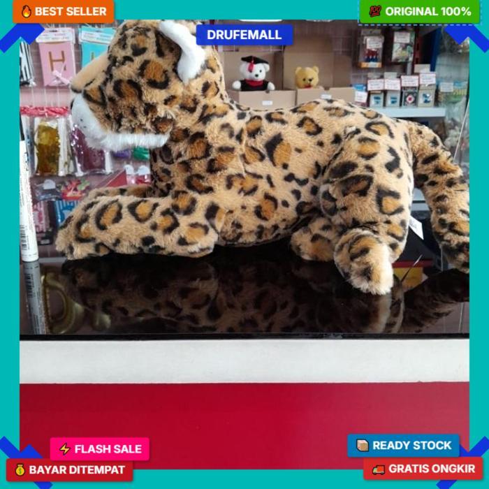 Boneka Harimau Putih Macan Tutul Baring Duduk White Tiger Leopard Jaguar Standar Terbaik