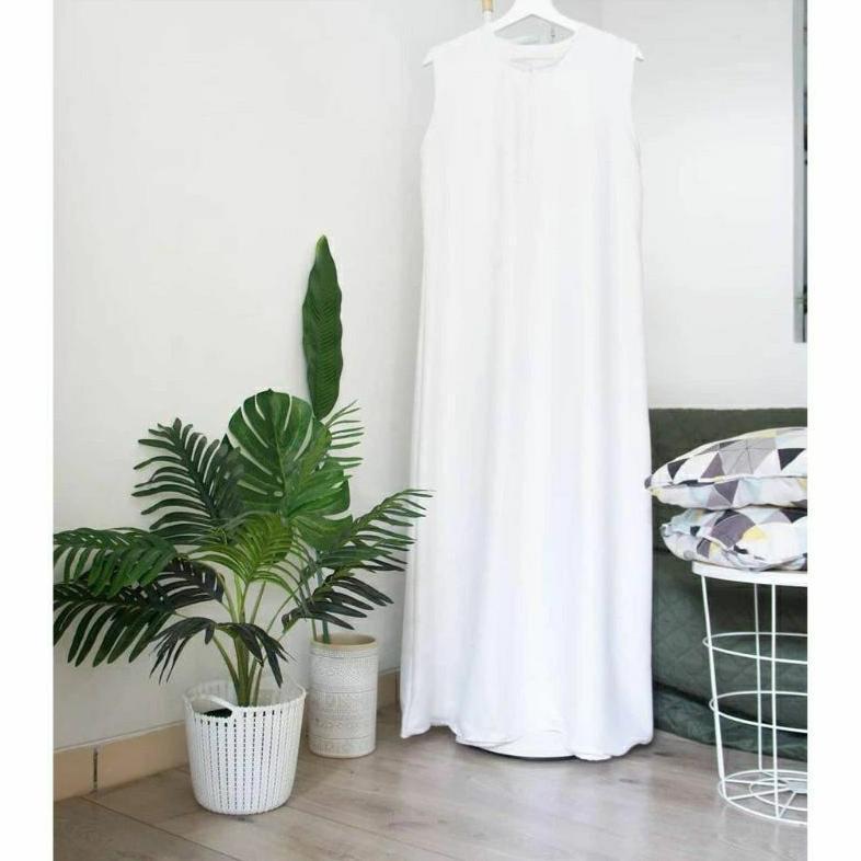 Premium Inner Dress Jumbo Katun Big Size Over Size Busui Busui Non Busui Daleman Gamis Baju Kutung L