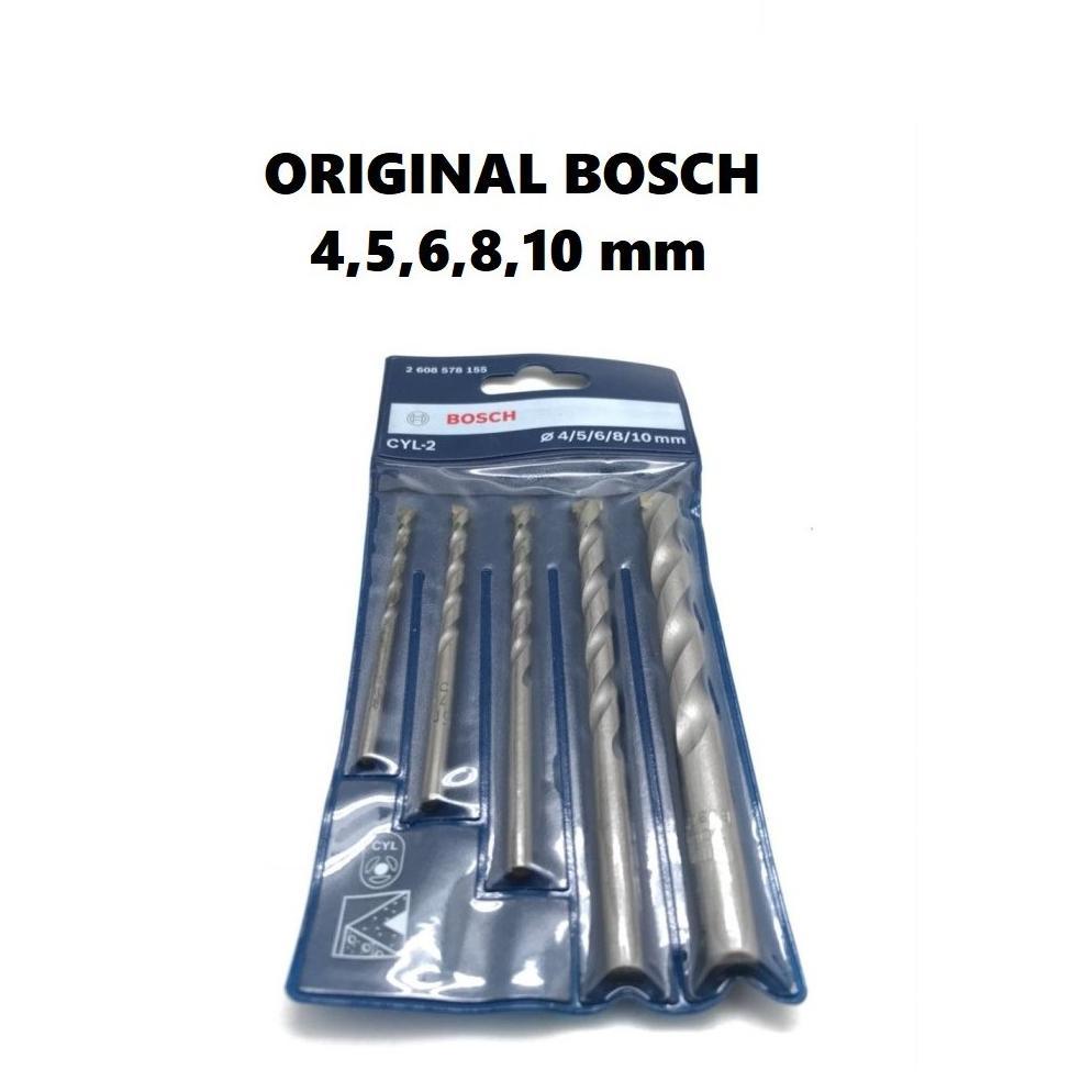 MATA BOR SET BOSCH BETON TEMBOK 5 PCS BOSCH CYL-2 ORIGINAL ready