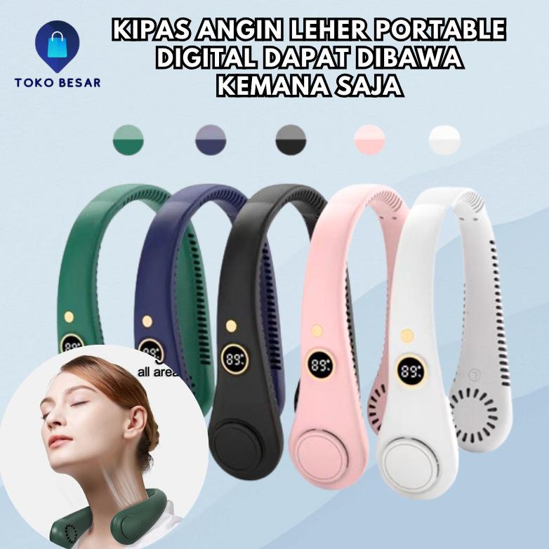 Kipas Angin Leher Gantung Kipas Leher Listrik Premium Sport Neck Fan Mini Portable terlaris
