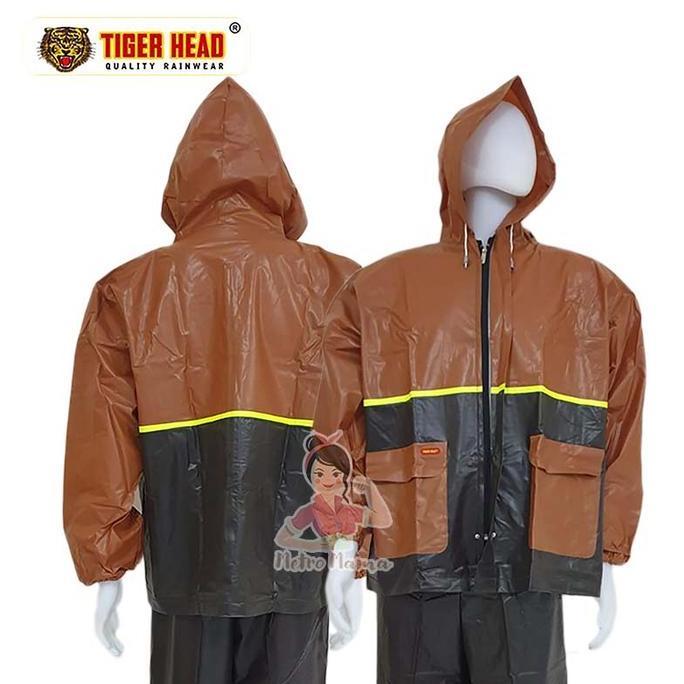Jas hujan TIGER HEAD 68208 68282  ORIGINAL Ada Kantong Jaket Celana