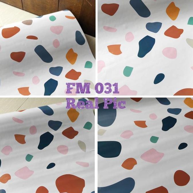 Wallpaper Walpaper Wallpeper Motif Alumium Foil Anti Minyak Anti Panas Stiker Sticker Setiker Dindin
