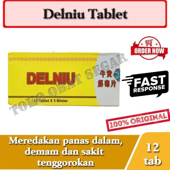 Delniu Niu Huang Jie Du Pien Blister Meredakan Panas Dalam