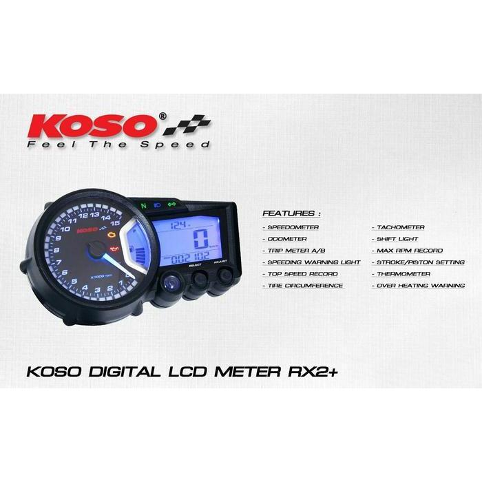 SPEEDOMETER RX2+ KOSO ORIGINAL DAN TERPERCAYA