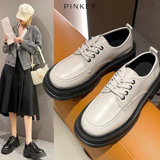 Pinkey P056 Sepatu Boots Wanita Pinkey Docmart Kasual Shoes Tinggi Hak 5Cm