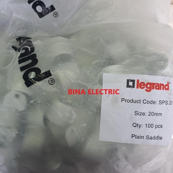 Klem Pipa Legrand 20mm / Clamp Pipa Legrand 20 MM / Klem PVC Legrand Diskon