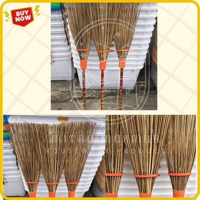 (Diskon) Sapu Lidi Gagang / Sapu Lidi Kelapa - Aren - Plus Gagang / Sapu Halama Bestseller
