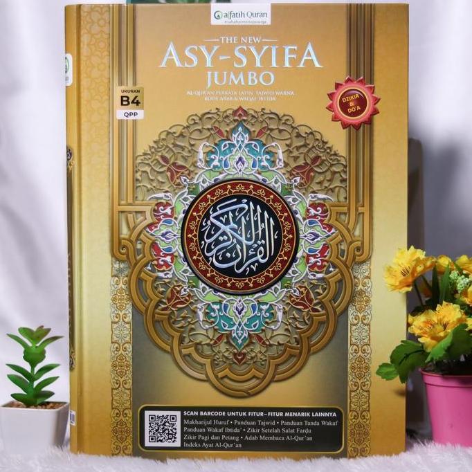 Alquran ASY-SYIFA AKBAR B4 Tajwid Waqaf Ibtida Terjemah Perkata Latin Al-Quran Jumbo Per Kata AsySyi