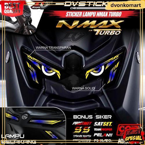 Stiker Lampu Alis Motor Nmax Turbo Neo 2024 2025 - Sticker Variasi Lampu Nmax Neo S Transparan Uv Dv