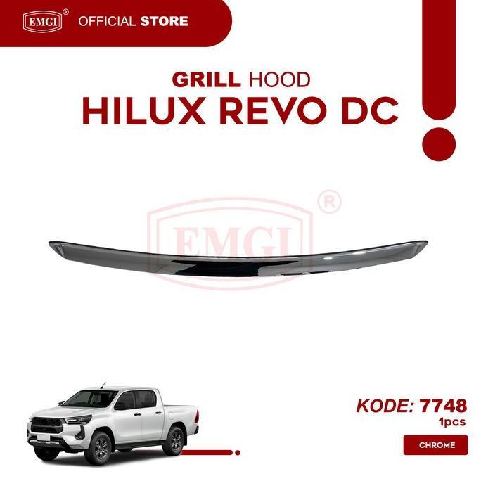 EMGI - GRILL HOOD HILUX REVO DC CHROME - 7748 BARU