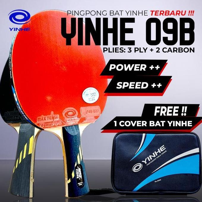 Kayu Bat Tenis Meja Pingpong Bet Rakitan Yinhe 09B FL Carbon Premade