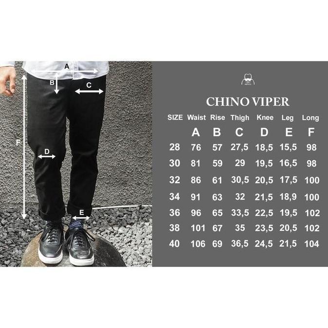 Celana Chino Viper Black Celana Chino Pria