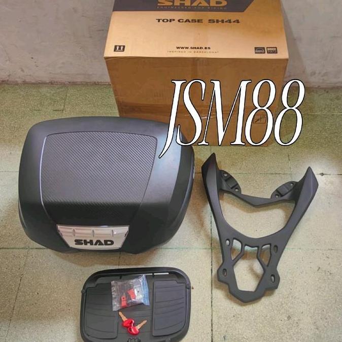 Box Shad Sh44 + Bracket Breket Box Nmax turbo & Nmax Neo / Top Box Shad+ Dudukan Box Bintang Nmax Tu