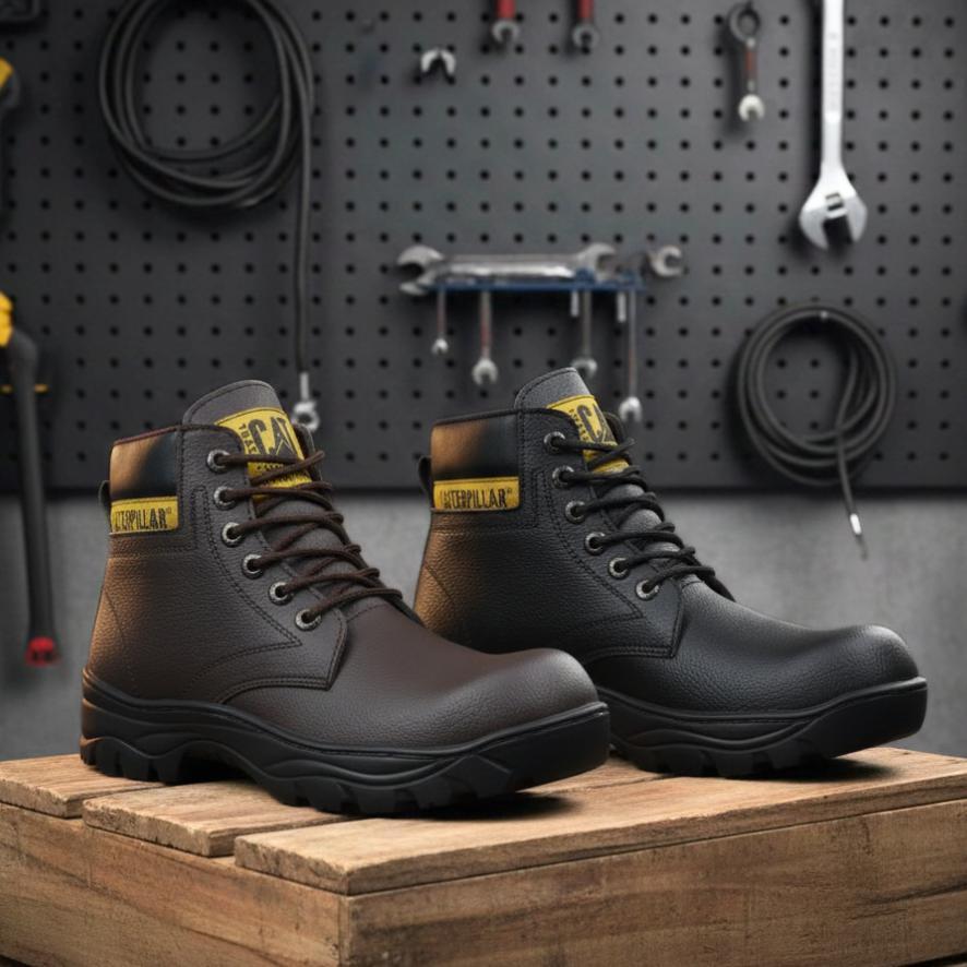 Termurah Sepatu Safety Pria Boot Ujung Besi Cat Sopi Septi Boots Proyek Kerja Lapangan Sefty Outdoor