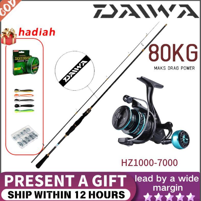 DAIWA Set Mancing Laut/Kolam - Joran Anti Karat 2.7M + Reel HZ 4000 - Diskon 50% + Bonus Umpan