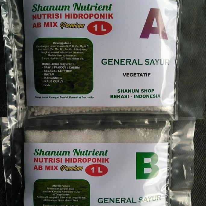 AB mix Premium 1 Liter ( Sayur Daun )