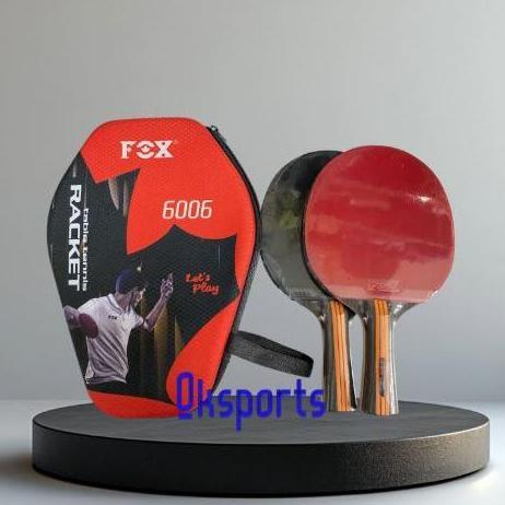 BEBAS ONGKIR - Bet Pingpong Fox 6006/ Bet Pingpong Tenis Meja isi 2 Tas Cover