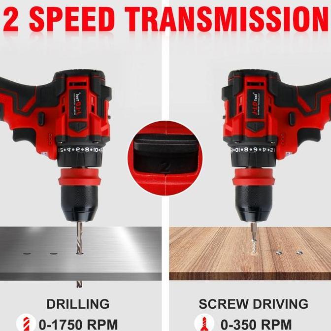 Jld Bor & Obeng Brushless Mini Cabe Rawit Kecil Bisa Ngebor Beton Baterai Awet Quick-Release Chuck C