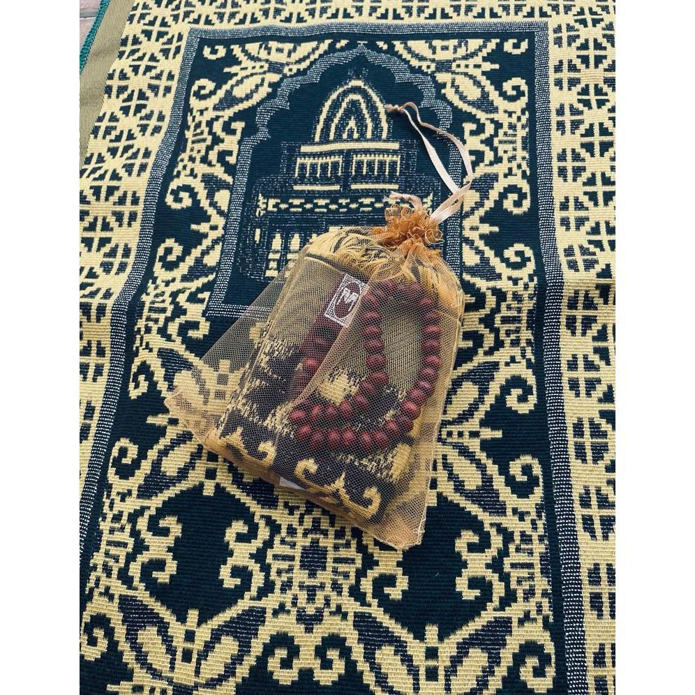 limited paket souvenir tile sajadah oswal+ tasbih sovenir parcel sajadah