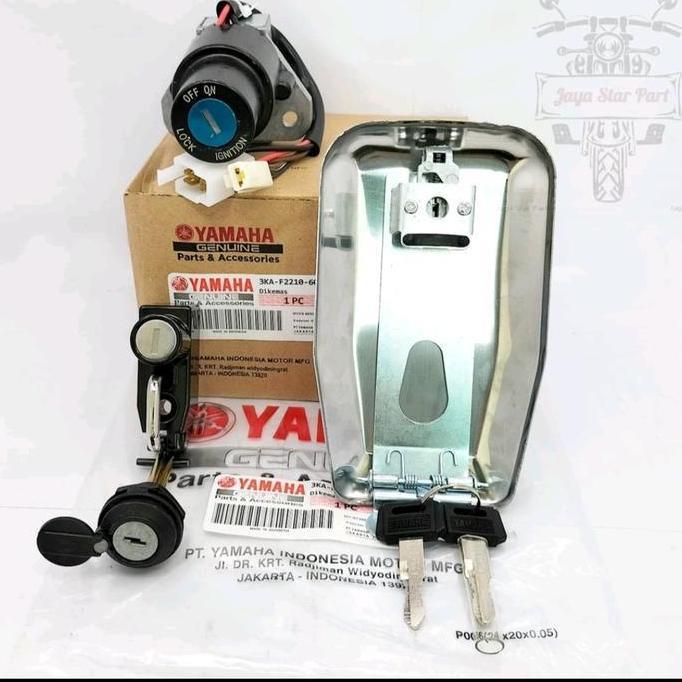 KUNCI KONTAK + TUTUP TANGKI YAMAHA YGP 3KA RX KING KONCI STOP KONTAK SATU SET KOMPLIT KEYSET DIJAMIN