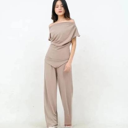 MURAH RUBY ONE SET / SETELAN KULOT WANITA BAJU MUSLIM BAHAN KNIT
