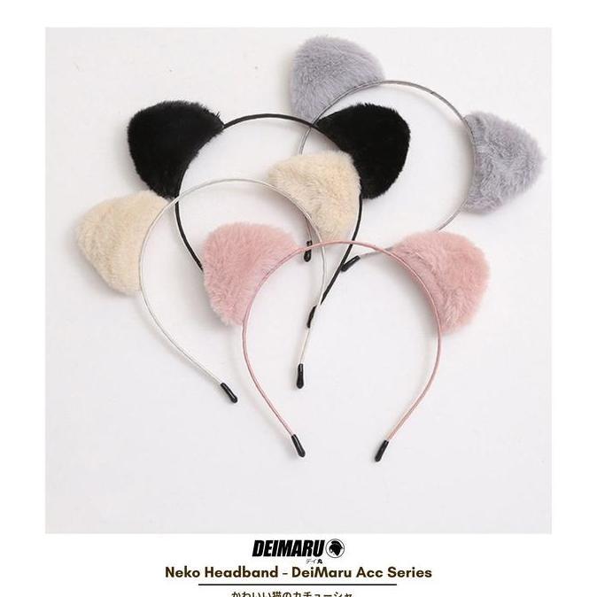 Bando Kucing Lonceng Nekomimi Mini Cosplay Anime Jepang Karakter
