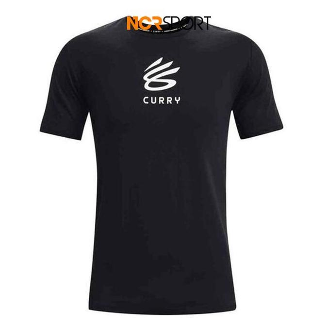 Baju Sneakers Under Armour Curry Splash Tee Black Original 1362819-002