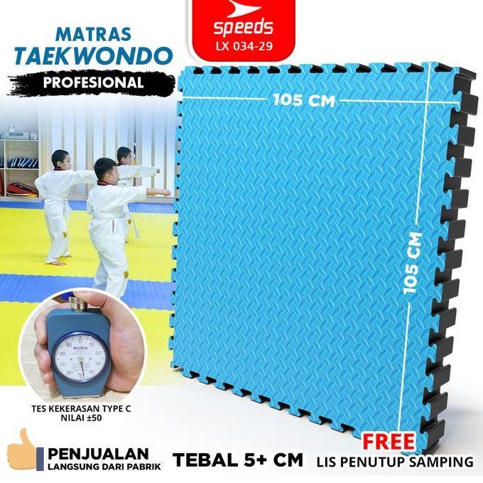 SPEEDS Matras Takewondo Tebal Karate Bela Diri Eva Puzzle Karate Mat 5cm Matras Evamat Bela 034-29