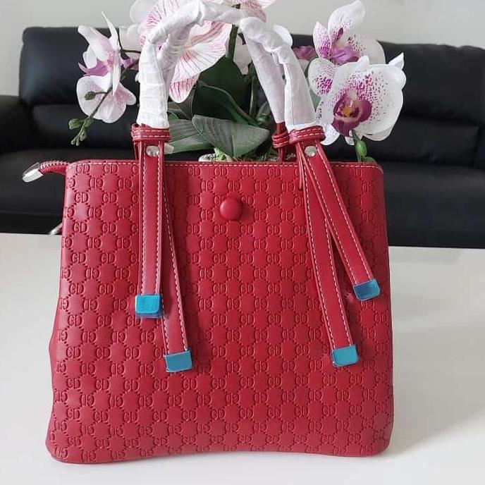 17007 GD RED TAS SLEMPANG TAS SLING BAG IMPORT PREMIUM READY STOCK
