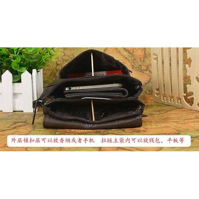 Tas selempang kulit Tas pria Tas import Tas ipad