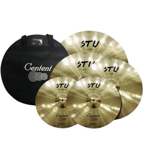 Sale Centent Stu Cymbal Set + Bag 14", 16", 18", 20" Simbal Drum Cymbal Drum Original
