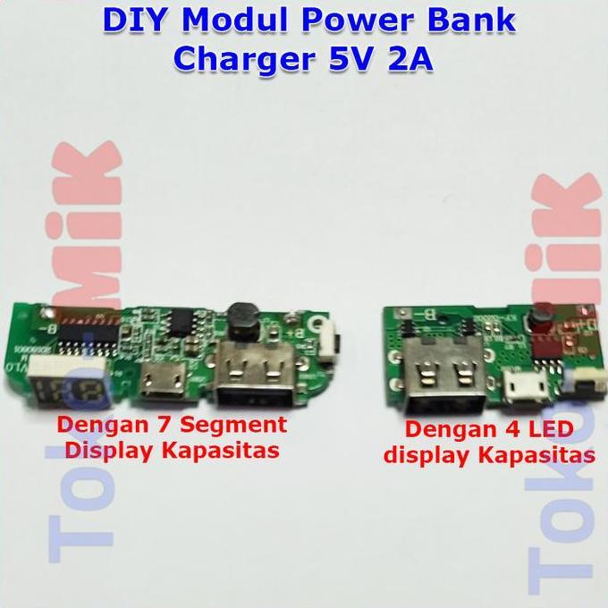 Diy Modul Usb Kro Cro Power Bank Powerbank Baterai Lithium 18650 Charger Hp 5V 2A